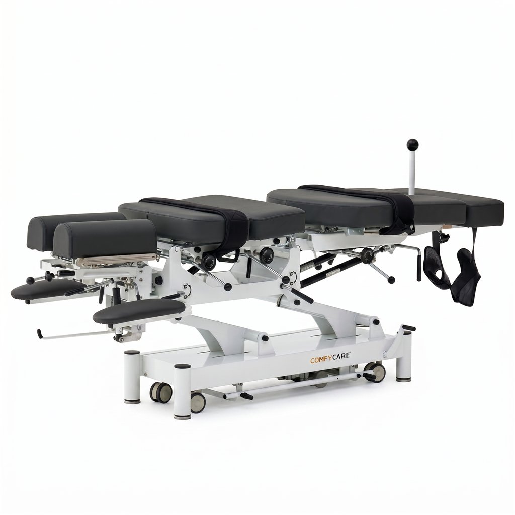 ALMA PRO – Table de chiropractie électrique Hi-Lo avec traction et drops