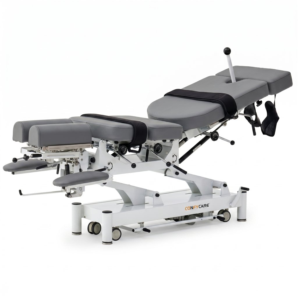 ALMA PRO – Table de chiropractie électrique Hi-Lo avec traction et drops