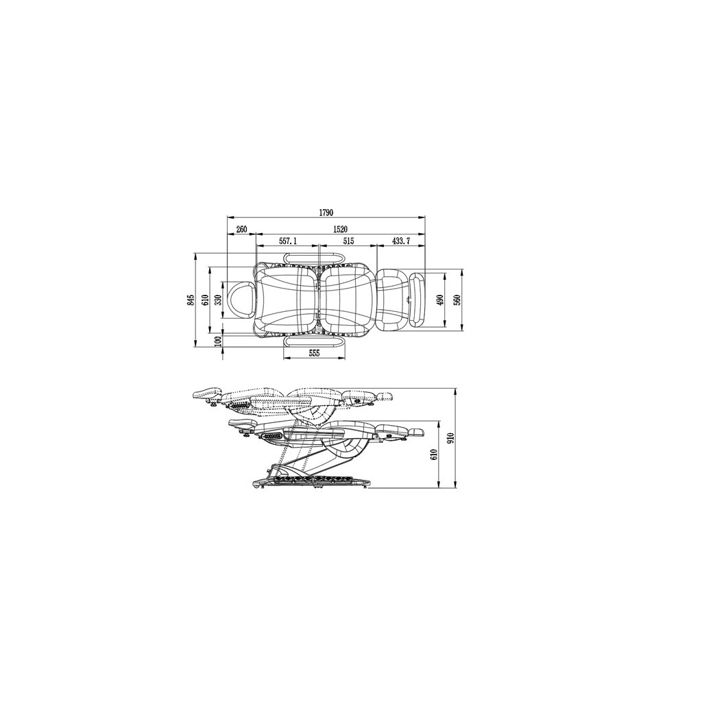 Weelko Gir electric beauty chair 4 motors