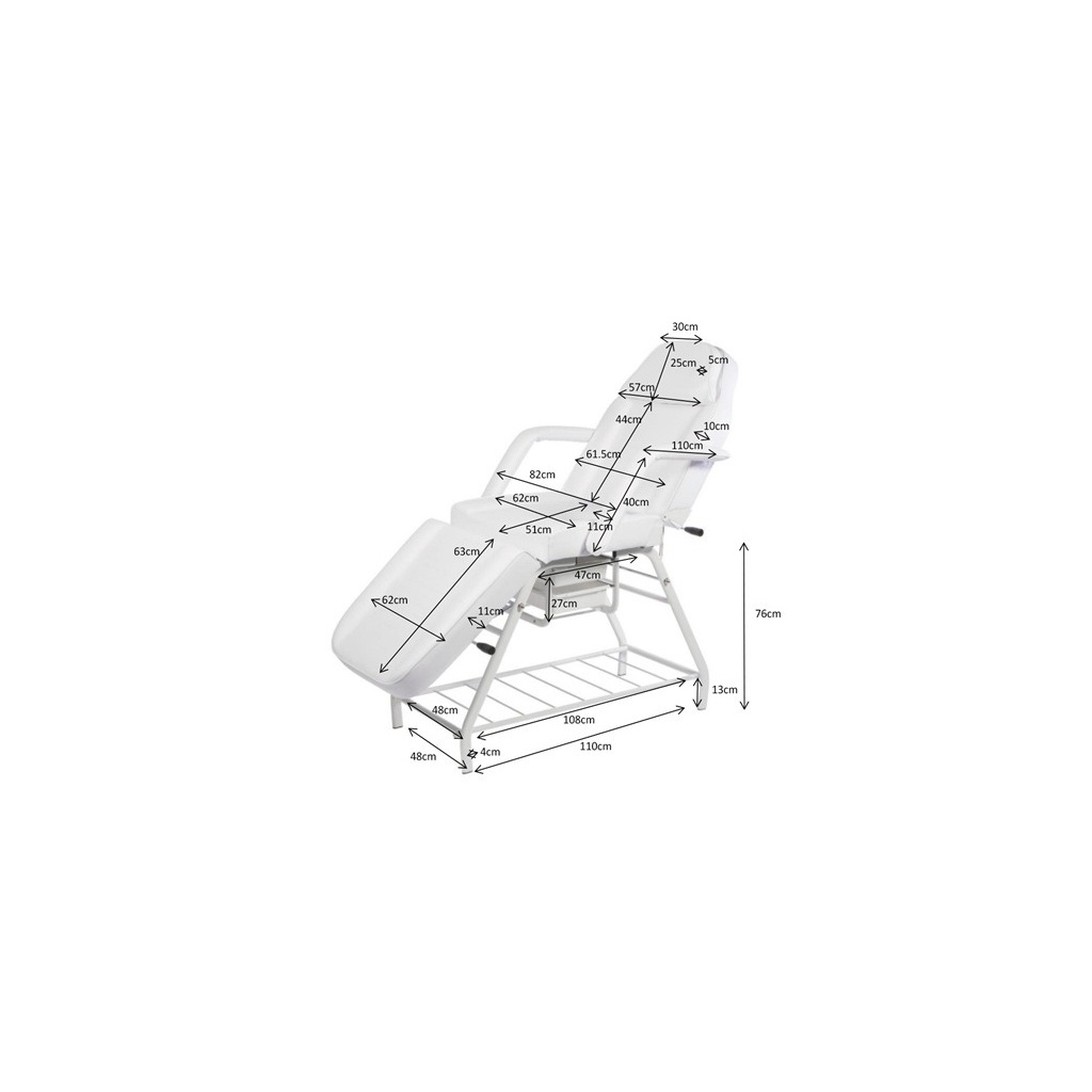 Fauteuil d’esthétique Weelko Domix convertible