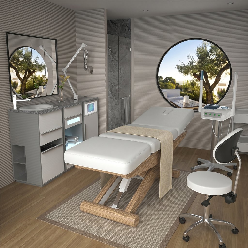 Table de spa électrique en bois Aluni - SilverFox