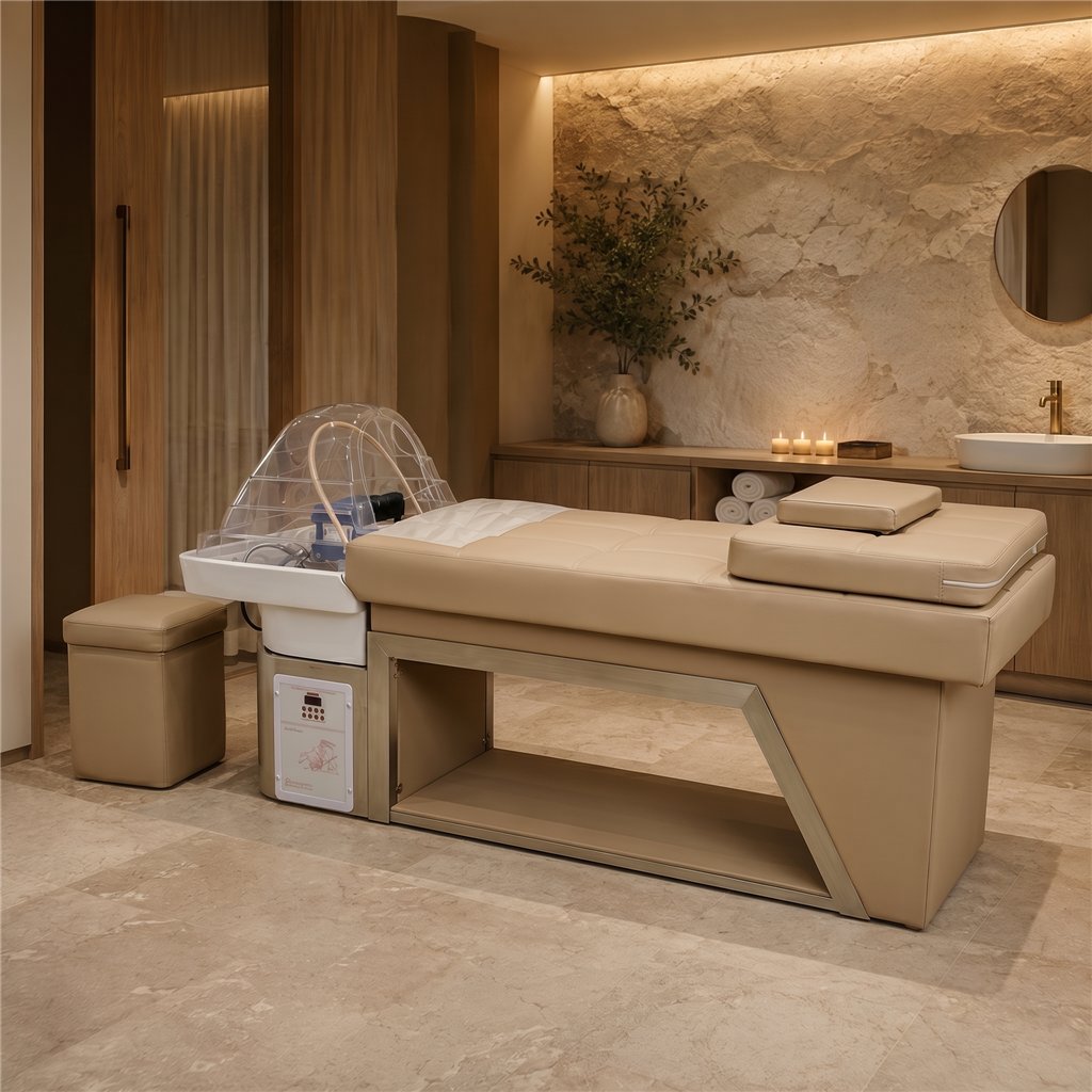 Lavacabezas Spa Aika con sistema de cascada y LED - Weelko