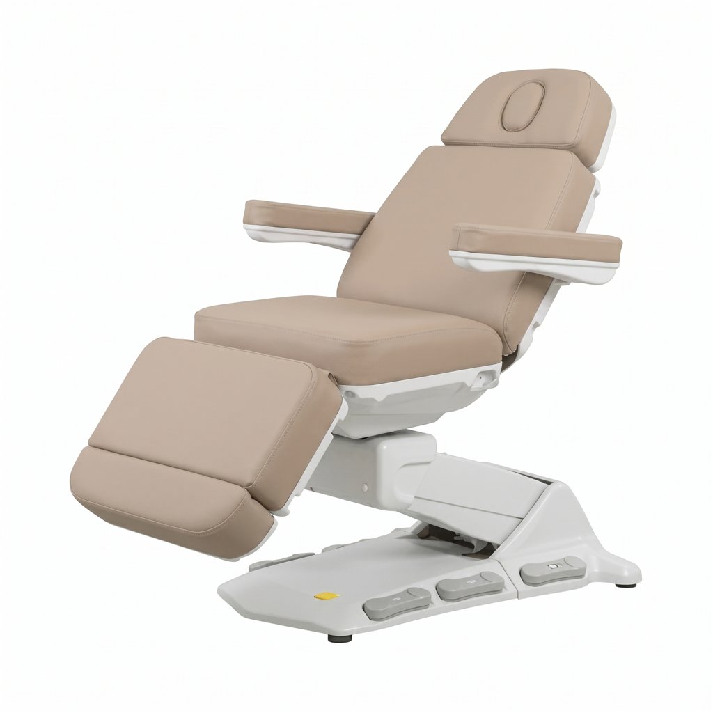 Maxi Cozy+ Elektrische Behandlungsliege mit Heizung und 4 Motoren, Beige – Weelko