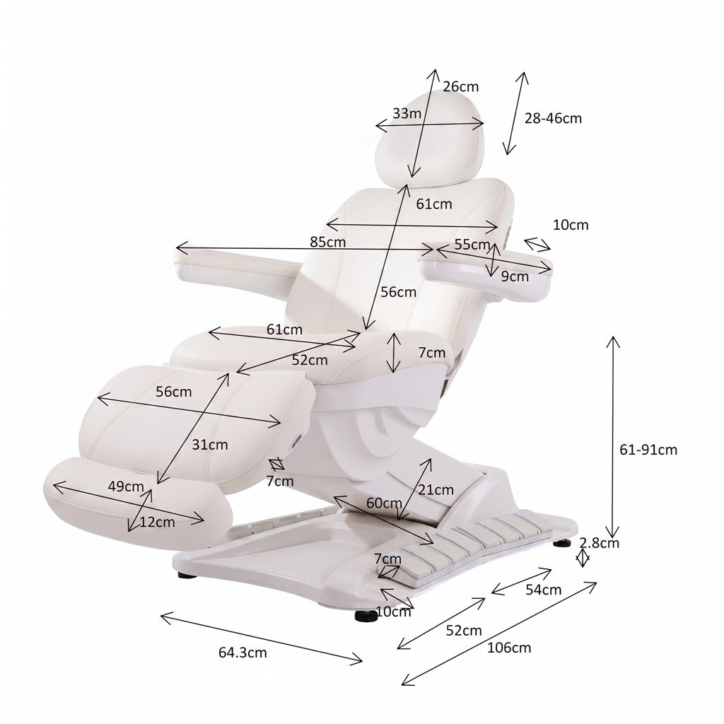 Cadeira elétrica de estética GIR + com aquecimento