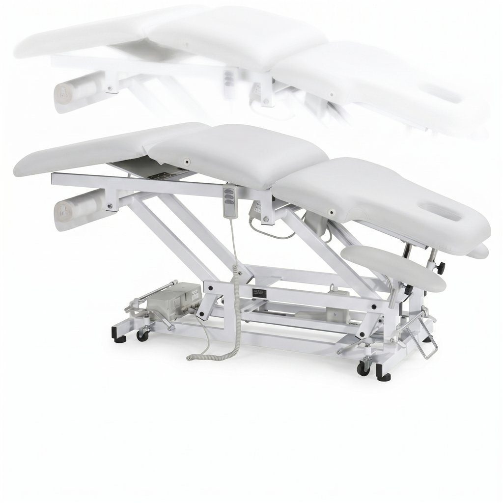 Physiotherapy treatment table – electric, 3 motors, Weelko