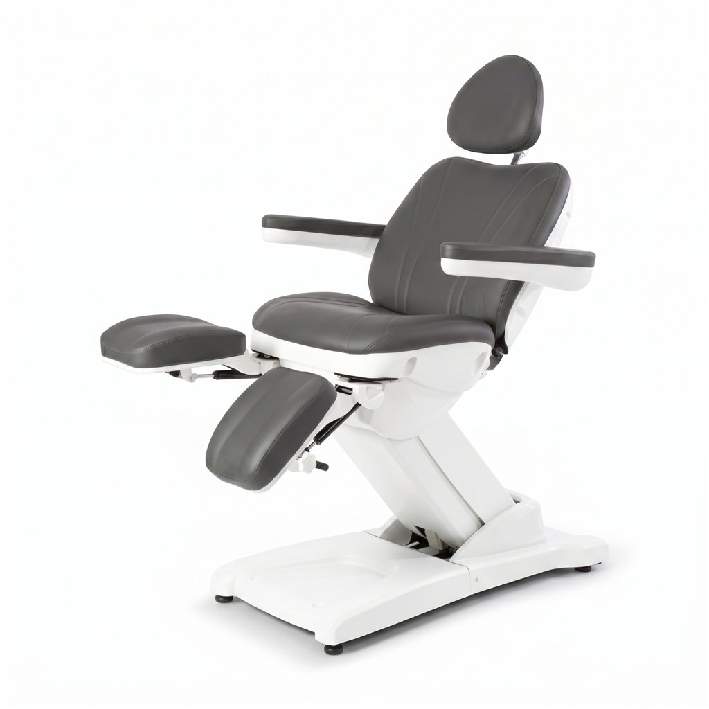 Fauteuil de podologie et de pédicure électrique noir