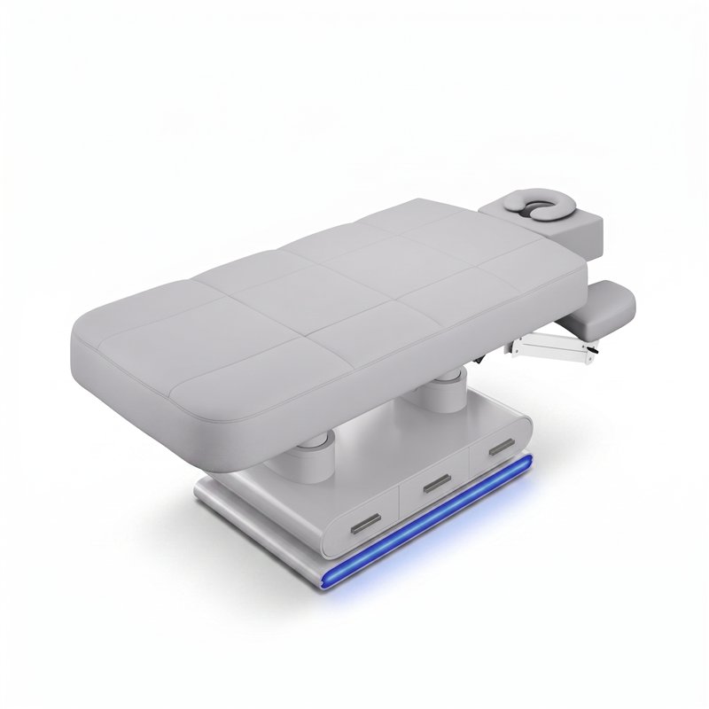 Rear view of the Luminy Spa Bed in a horizontal position