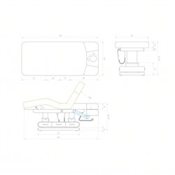Table de spa électrique 4 moteurs chauffante LED I-medStetic