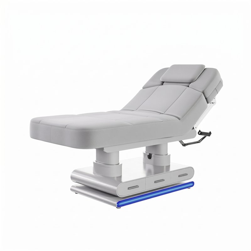 Luminy Spa Bed with raised backrest and LED base