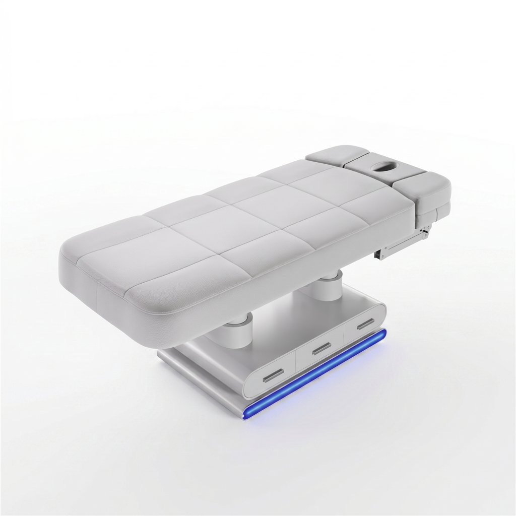 Lettino spa elettrico 4 motori, LED e riscaldato – Luminy