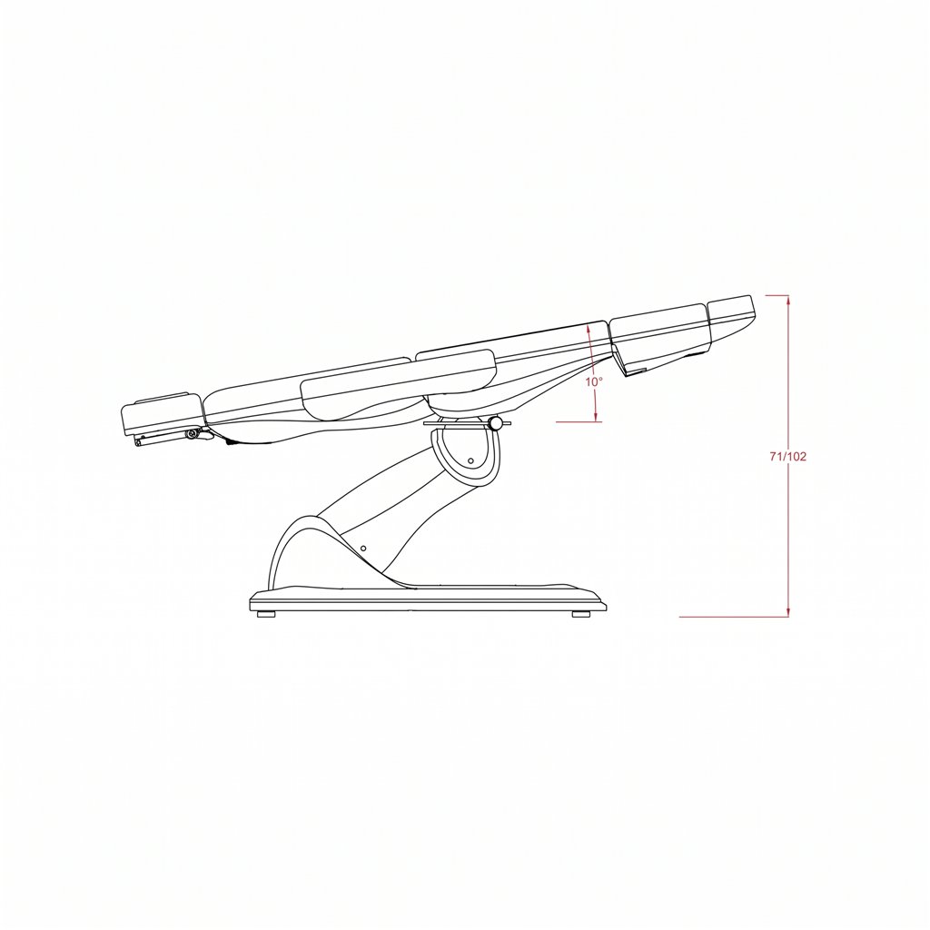 Electric Treatment Table – 3 Motors, 240° Rotation | Weelko