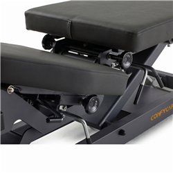 Lettino chiropratico elettrico SCALL 6 sezioni – 3 drops, base grigia, rivestimento grigio