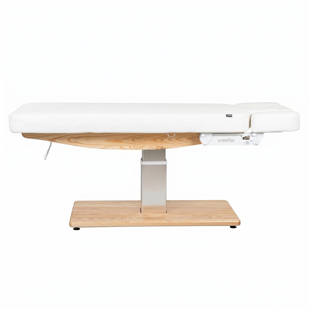 Weelko Condra Smart table de spa électrique 3 moteurs avec chauffage intégré et base en bois