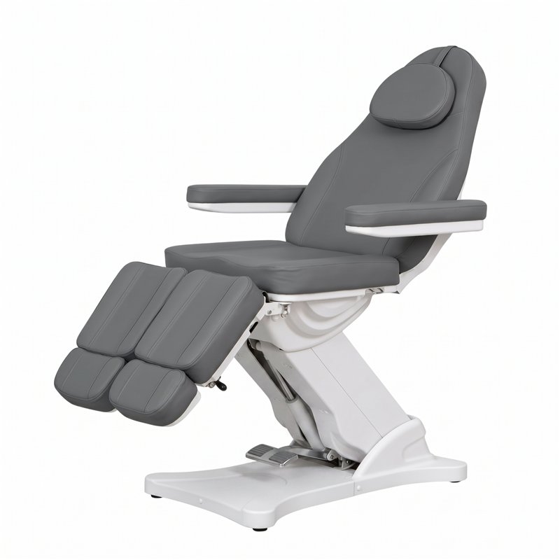 Sillón de podología Serenity Grey de Weelko en posición reclinada