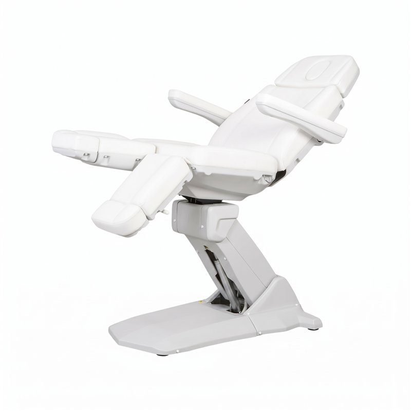 Sillón de podología Medial Smart Weelko con respaldo reclinado y zona de piernas elevada