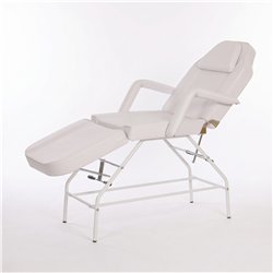 Marquesa estética fixa 3 secções branca com apoios de braços removíveis Weelko