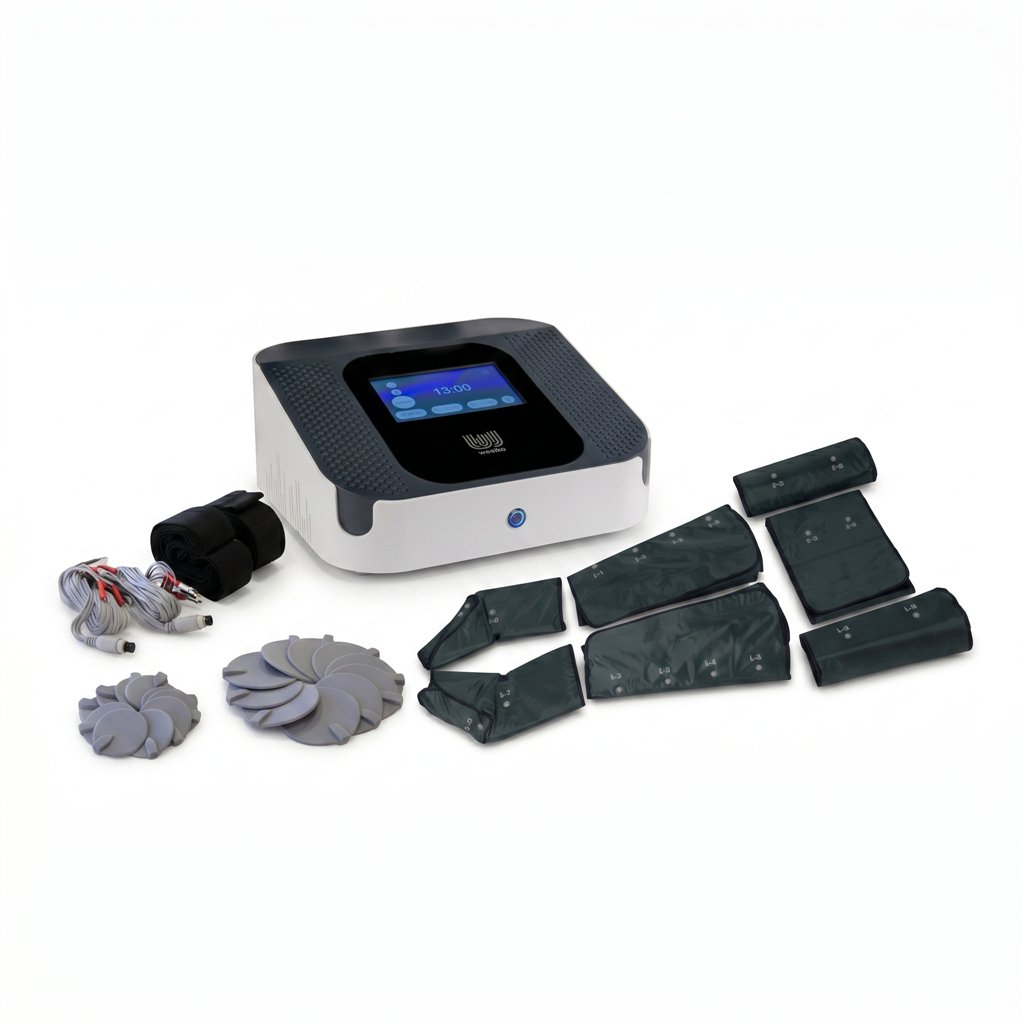 Weelko WKB009 presoterapia 3 en 1 con termoterapia y EMS profesional
