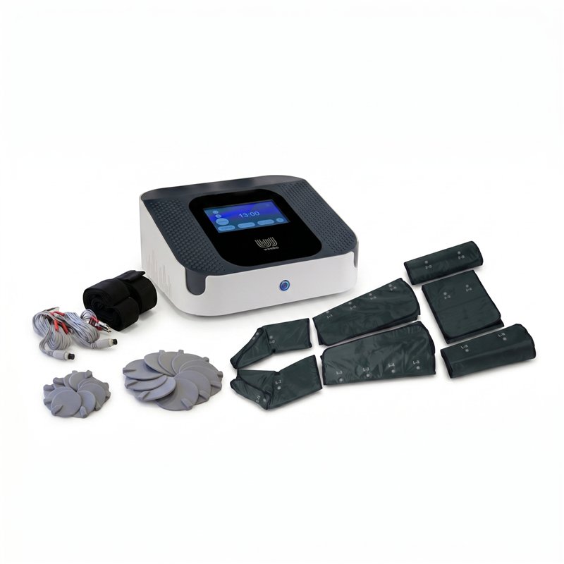 Appareil Weelko HIGHTECH COMBI FIT WKB009 avec console, accessoires corporels et électrodes