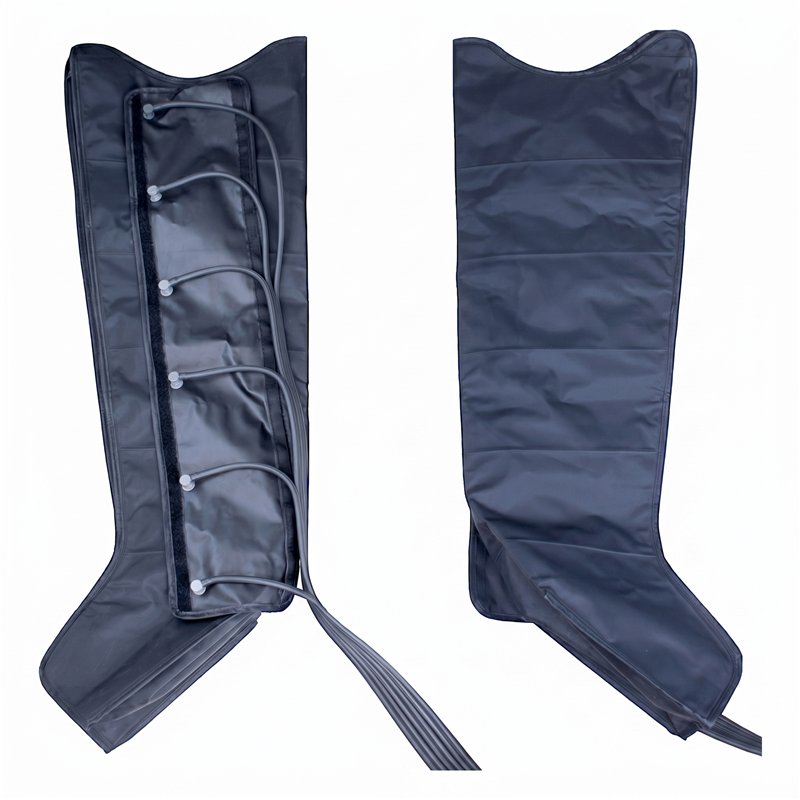Interior and exterior view of the i-Medstetic sports pressotherapy boots
