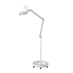 Lâmpada lupa LED dupla DDUUEETT NIYA 5D com base de rodas
