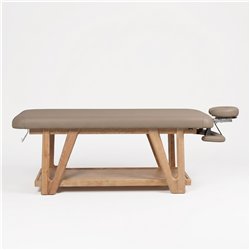 Weelko Roots Massageliege aus Massivholz mit 11 cm PU-Polster, beige