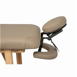 Weelko Roots lettino da massaggio in legno massello con imbottitura 11 cm in PU beige