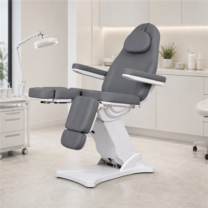 Sillón de podología Serenity Grey Weelko integrado en un espacio profesional