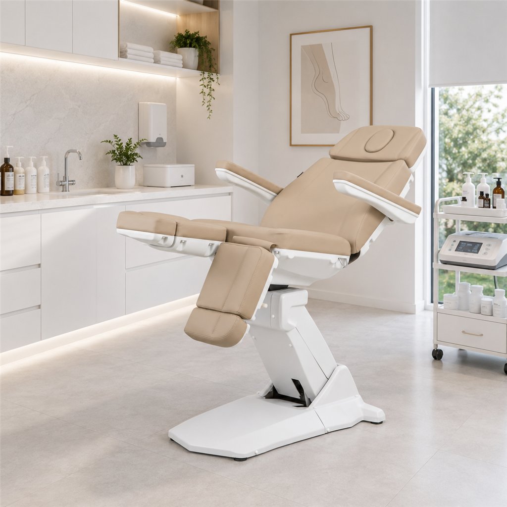 Sillón de Podología Medial Smart Beige 3 motores eléctricos (sin calefacción) - Weelko