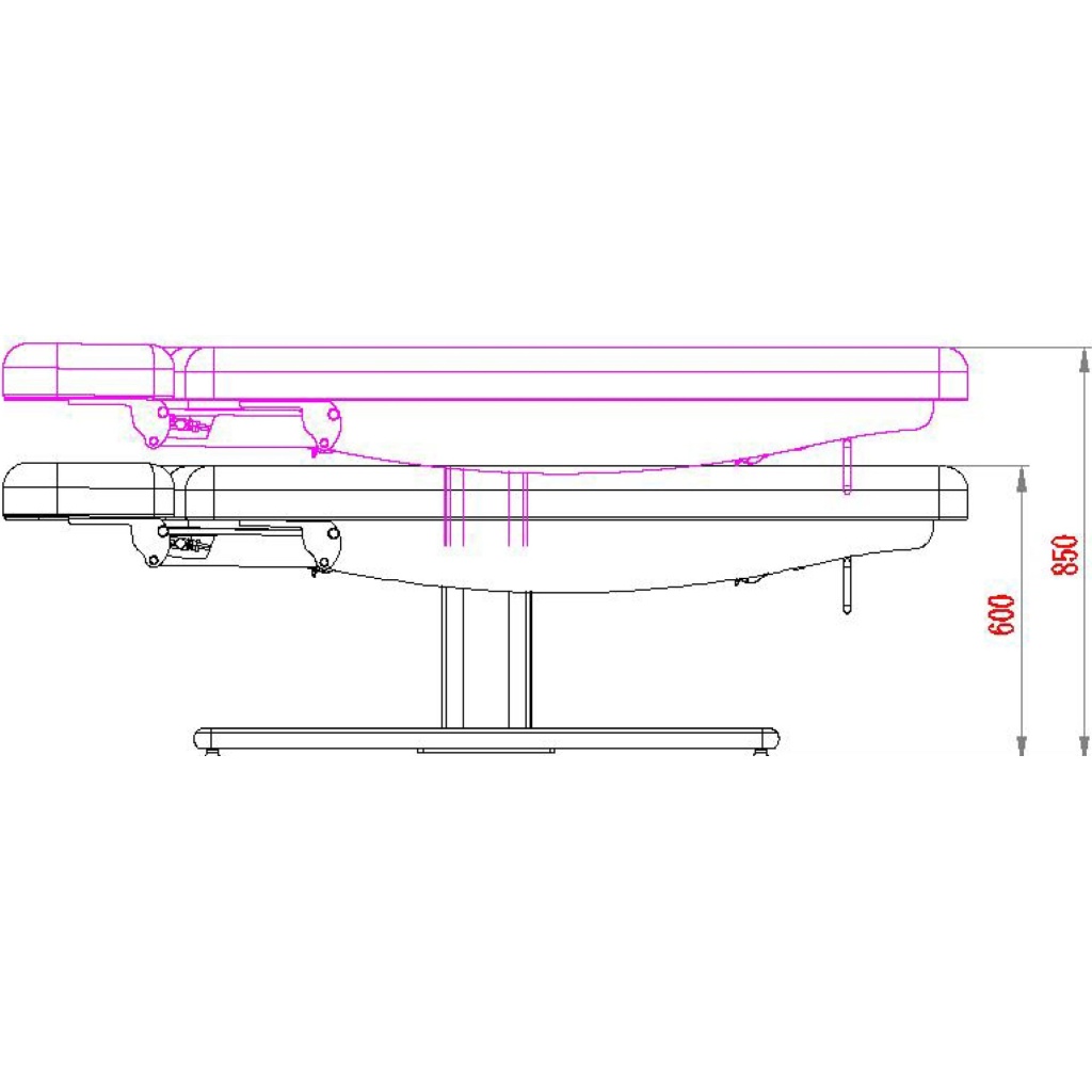 Table électrique Weelko Nush + 3 moteurs LED RGB