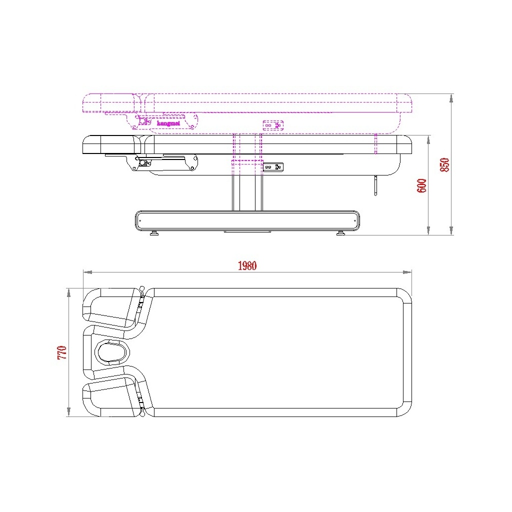 Maca elétrica Weelko Nush + 3 motores LED RGB
