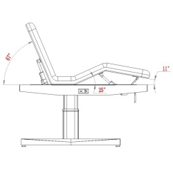 Weelko Ulna + 3-motor electric massage table