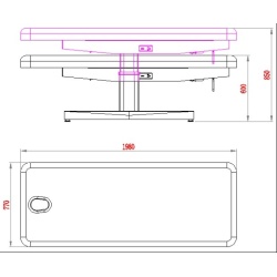 Weelko Ulna + 3-motor electric massage table