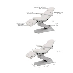Sillón eléctrico de podología Weelko Medial + 3 motores