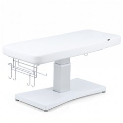 Table de massage électrique Weelko Hern + 1 moteur en PU blanc