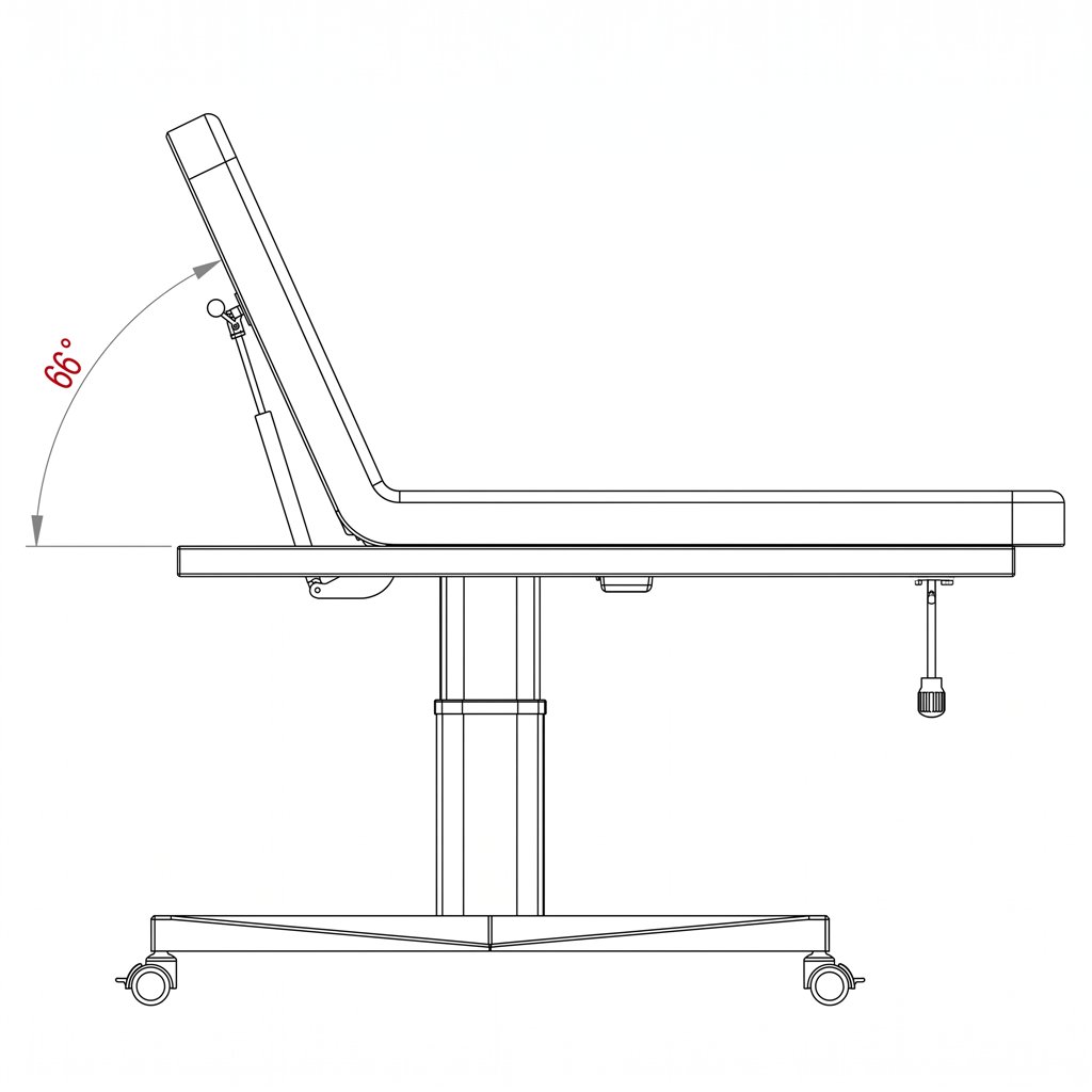 Table de massage électrique Weelko Hern + 1 moteur en PU blanc
