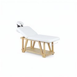 Camilla de madera Weelko Serr WKS035.A26 con reposacabezas ajustable