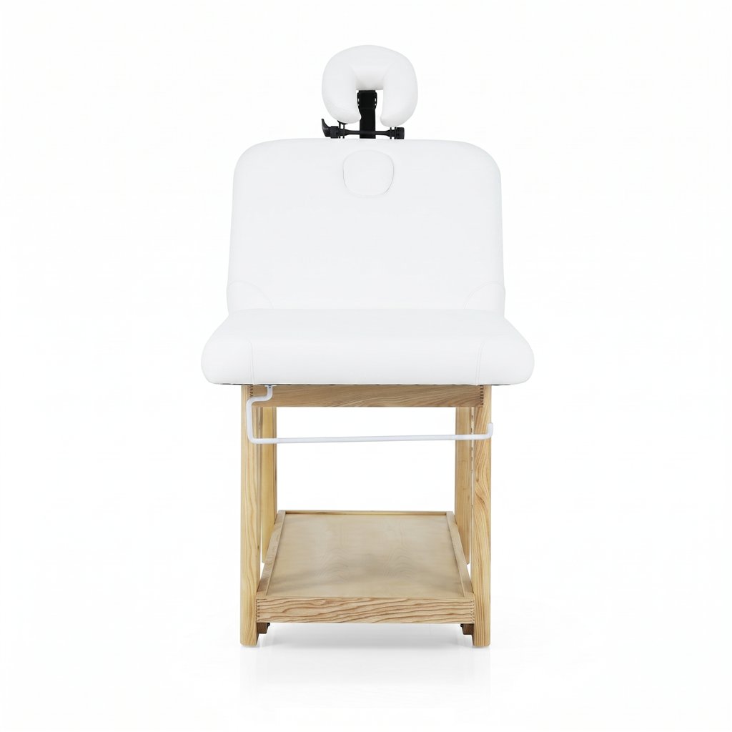Camilla de madera Weelko Serr WKS035.A26 con reposacabezas ajustable