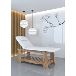 Mirplay OLGA fixed SPA treatment bed in solid wood