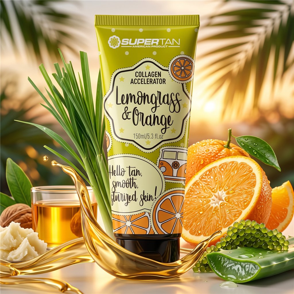 Supertan Zitronengras & Orange – Exotische Bräune, Anti-Aging-Effekt