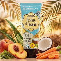 Peaches Coconut Supertan Bräunungsbeschleuniger – Schnelle, goldene Bräune