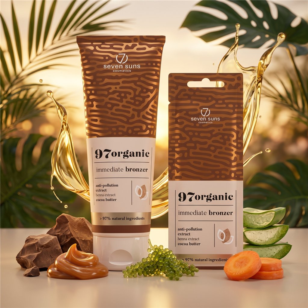 7suns 97organic Immediate Bronzer 250ml | Bronceado Natural al Instante