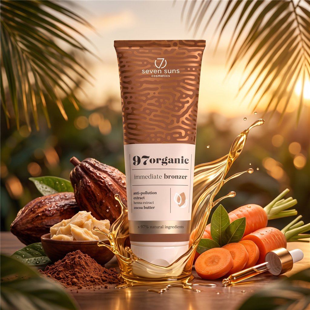 7suns 97organic Immediate Bronzer 250ml | Bronceado Natural al Instante