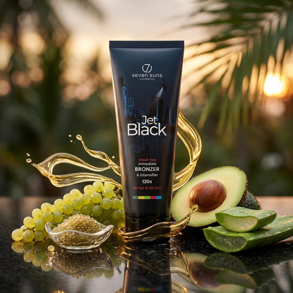 7suns Cosmetics Acelerador de Bronceado JET BLACK 250 ml