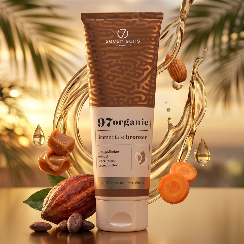 7suns 97organic Immediate Bronzer 250ml | Bronceado Natural al Instante