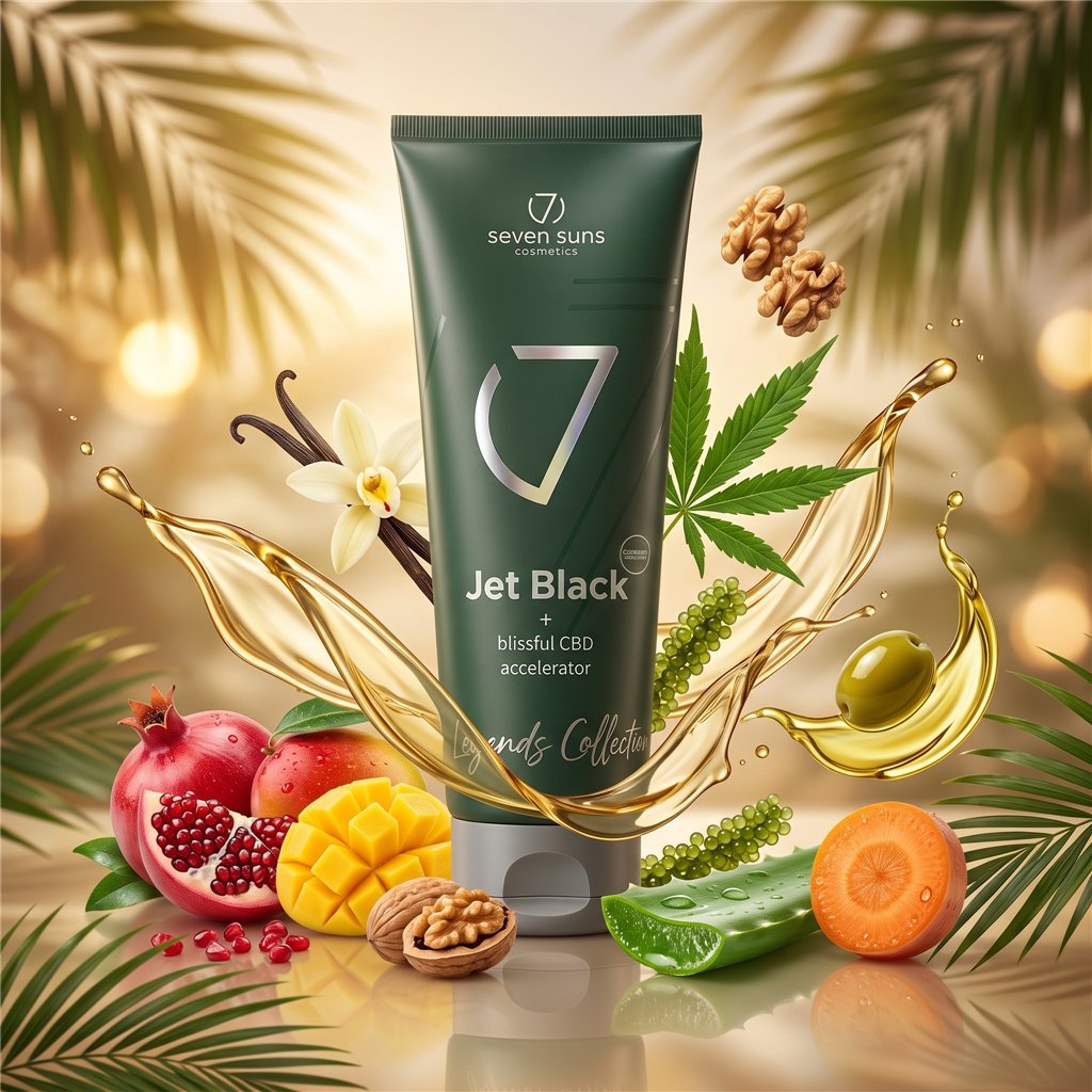7suns Jet Black Blissful CBD Accelerator 250 ml
