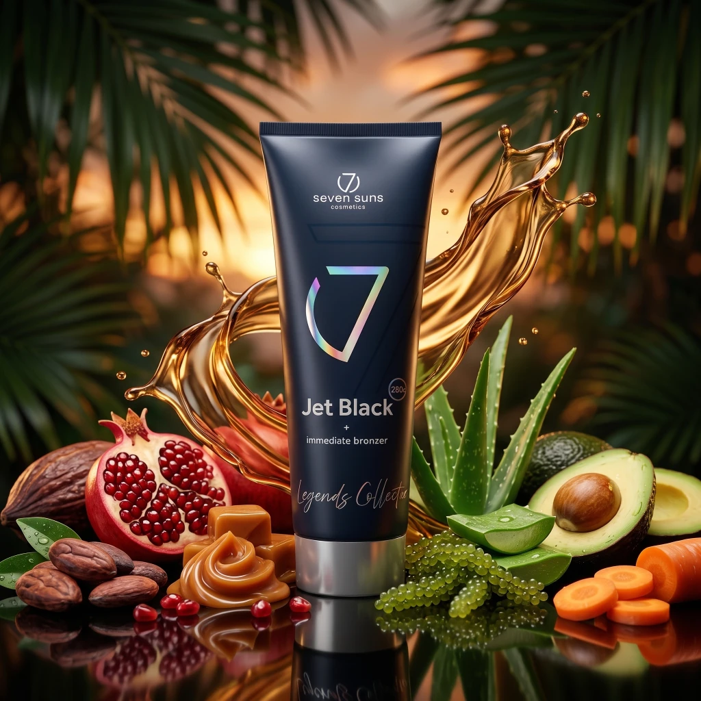 7suns Cosmetics Acelerador de Bronceado JET BLACK 250 ml
