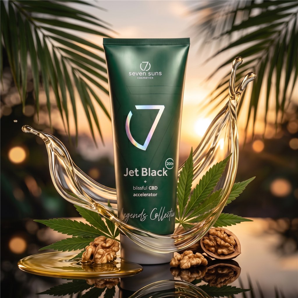 7suns Jet Black Blissful CBD Accelerator 250 ml