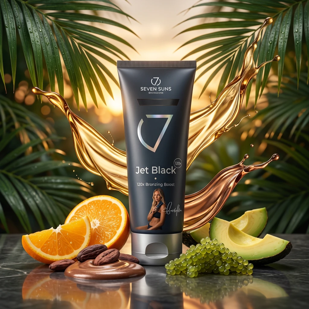 7suns Cosmetics Acelerador de Bronceado JET BLACK 250 ml