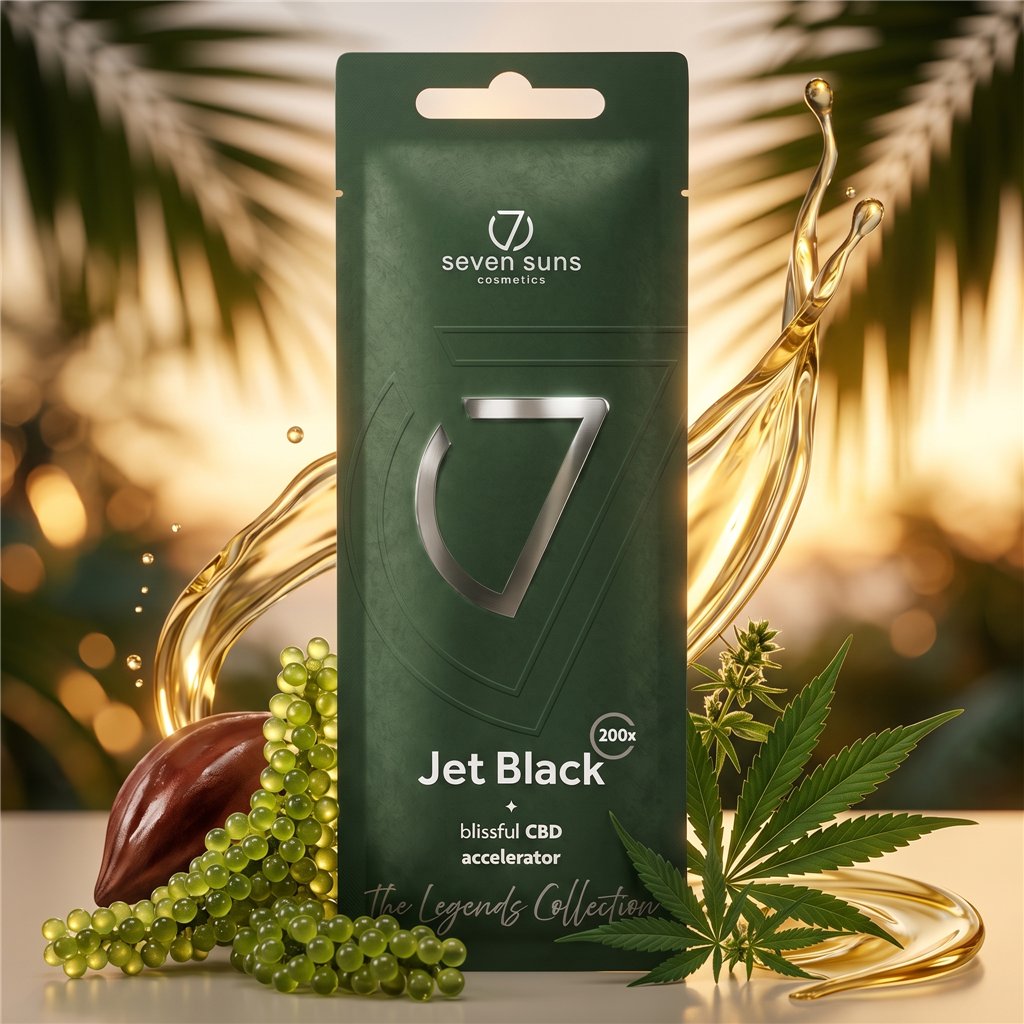 7suns Jet Black Blissful CBD Accelerator 15 ml