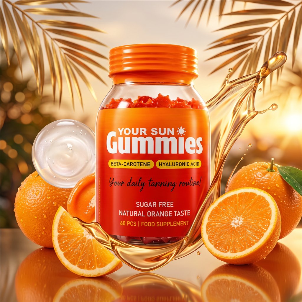 Your Sun Gummies integratore abbronzatura senza zucchero 60 gummies